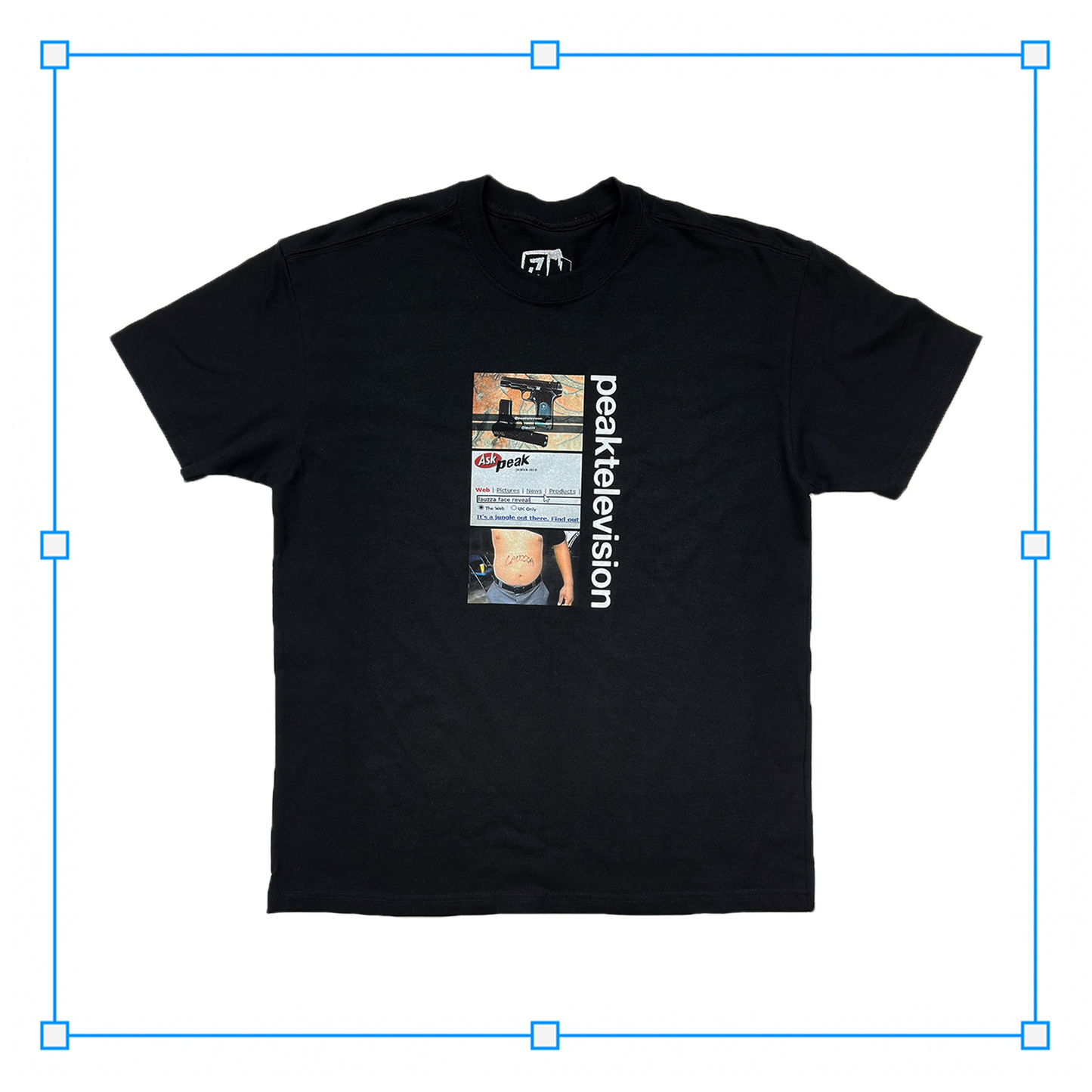 LAUZZA x Peak Television 'Centre Screen' Tee