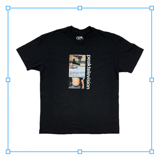 LAUZZA x Peak Television 'Centre Screen' Tee
